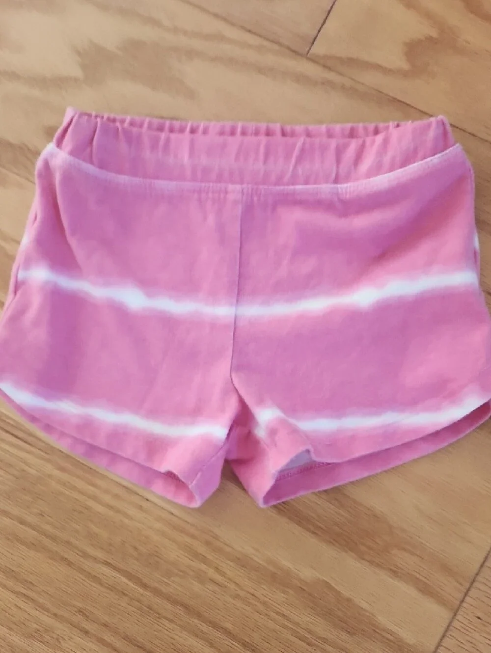 The Children's Place Girls' 3-Pack Shorts - Pink Tie-Dye, Black Floral, Black 2T
